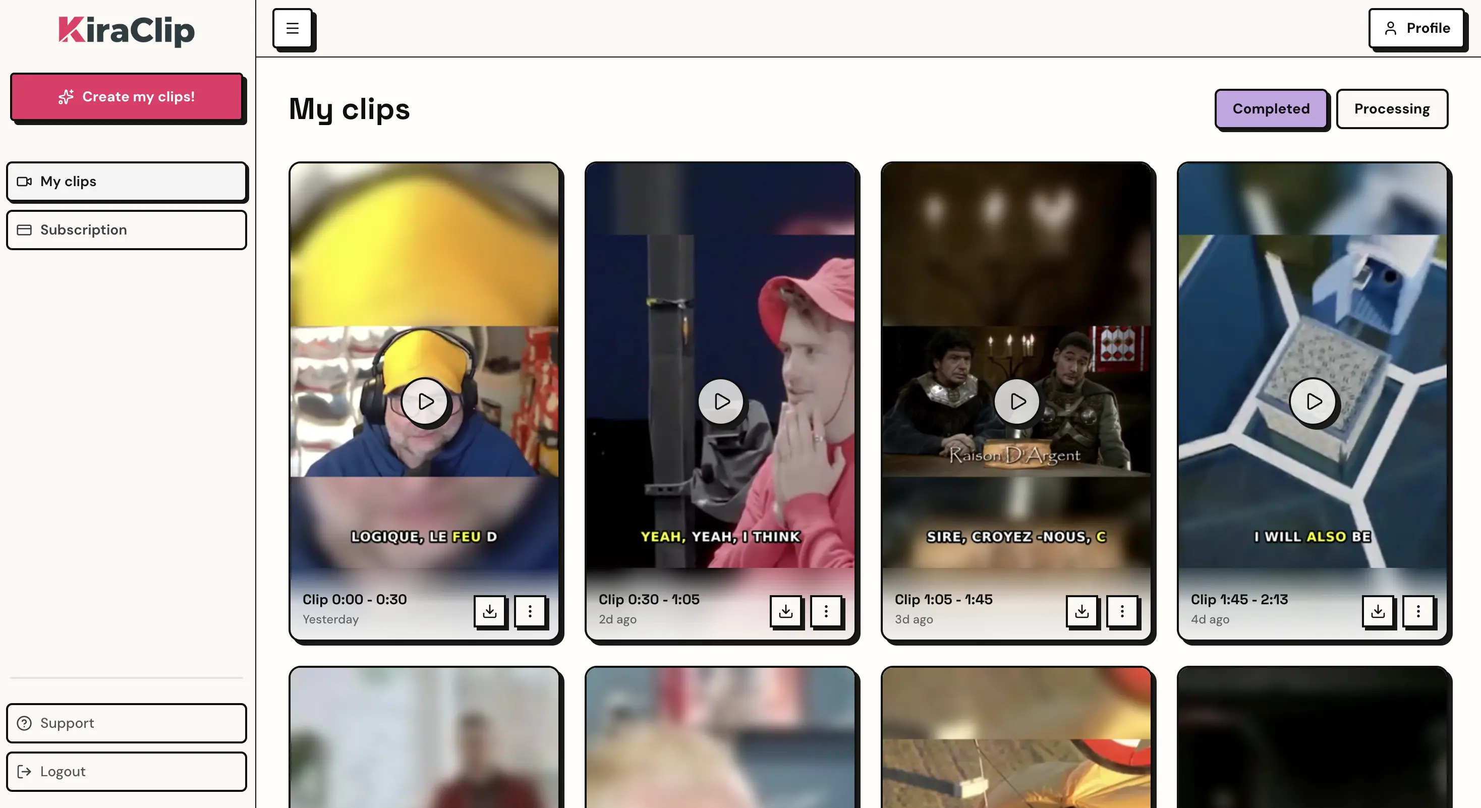Étape 4 - Bibliothèque de vidéos